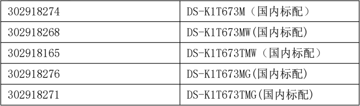 DS-K1T673訂貨型號(hào)