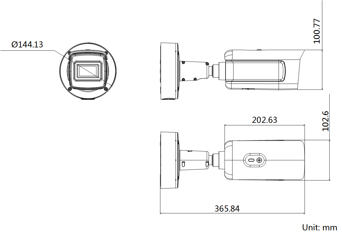 DS-2CD8A47FWD-IZH產(chǎn)品尺寸