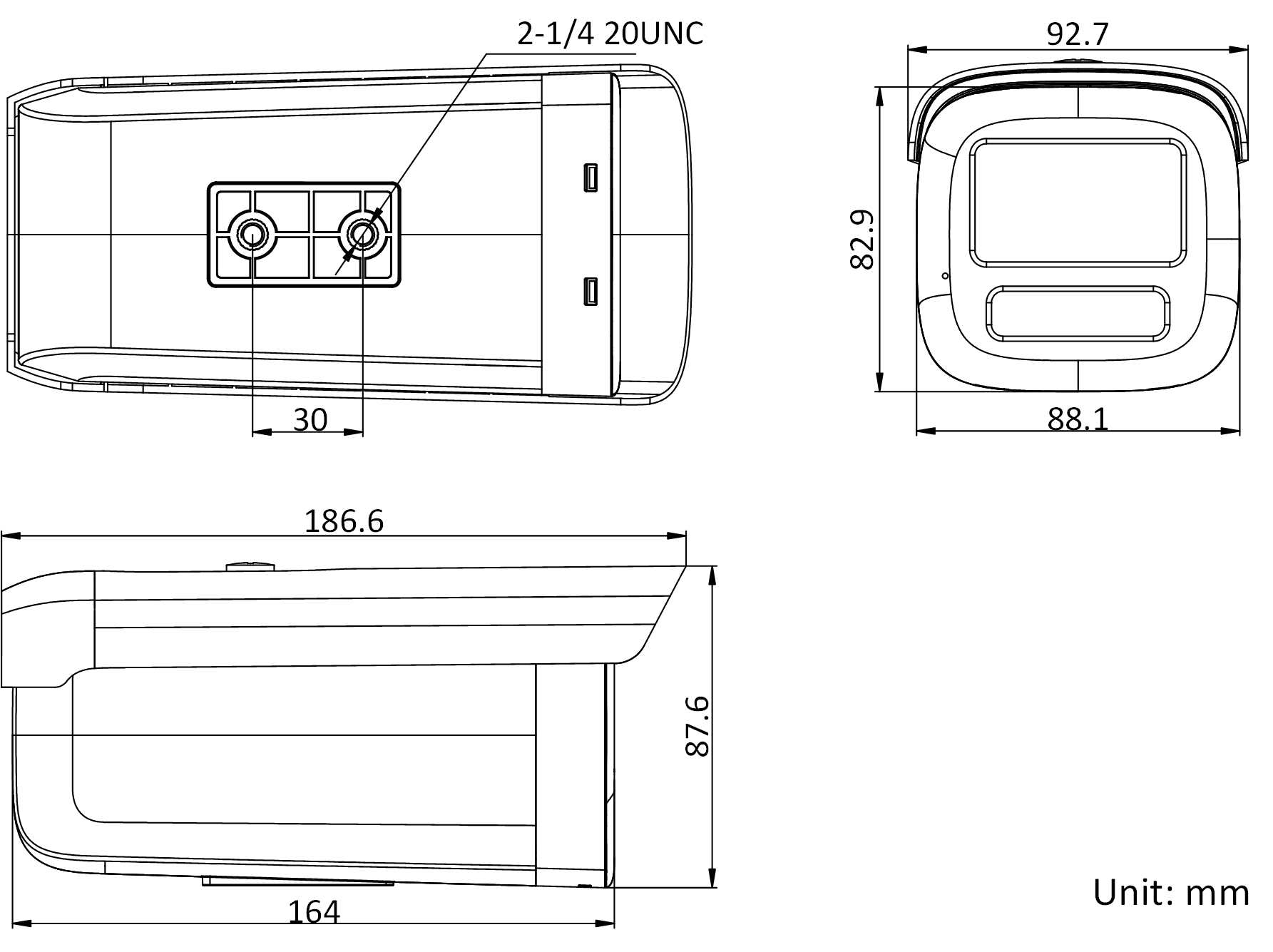 DS-2CD2T46(F)(D)WDV3-I3/5(S)產品尺寸